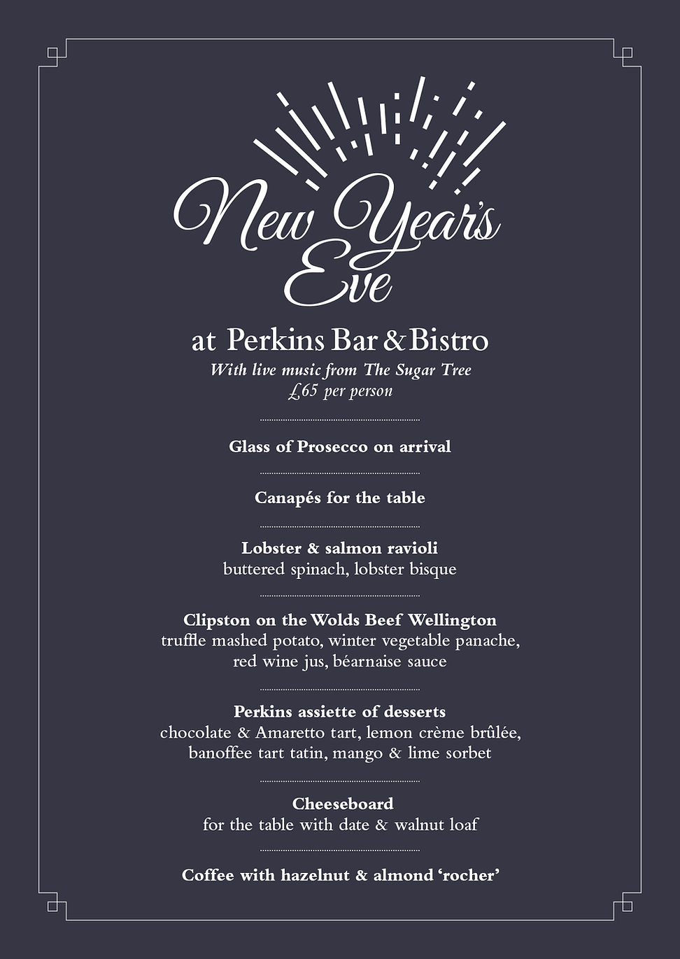 New Year's Eve | Perkins Bar & Bistro